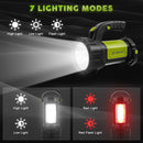 AlpsWolf Camping Lantern Rechargeable, LED Flashlight Spotlight Lantern with 800LM, 3600 mAh, Strap Included Portable Bright Camping Light for Emergency, Outdoor Hiking, Power Outages | Green | 1 Pack — 5