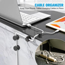 6PC Cord Organizer Holder for Desk, New 360° Rotatable Spring Cable Clips photo 3