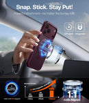 TORRAS Burgundy for iPhone 18 Pro Max Case with Magnetic Stand Slim photo 4