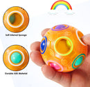 Vdealen Magic Rainbow Puzzle Ball, Fidget Ball Puzzle Brain Teaser Fidget Toy for Boys & Girls- Birthday Party Easter Valentines Christmas Stocking Stuffers for Kids Teen & Adults(Orange) — 3