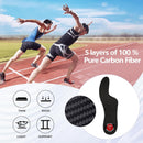 Carbon Fiber Insole 1 Piece, Foot Support Rigid Shoe Insert for Turf Toe,Hallux Rigidus, Hallux Limitus, Broken Big Toe and Arthritis - Black-1 Unit (Flippable Design) - Men's 12.5/Women's 13.5 — 4