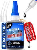ALECPEA 20g Black CA Glue, Medium 500CPS Cyanoacrylate Super Glue — 1
