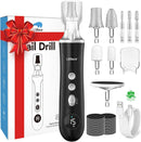 Litbear Electric Nail Drill File for Hand Feet Care, 15 Speed Professional Nail Grinder for Thick Toenails, Cordless Pedicure Manicure Set for Women Men Senior, Home Salon Use (Black) — 8