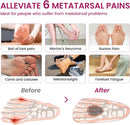 4-Pair Metatarsal Pads for Pain Relief - Bukihome Ball-of-Foot Cushions for Forefoot Support Fatigue Relief, 1/3" Thick Soft Ball-of-Foot Pads for Metatarsalgia Morton’s Neuroma, Men Women (S) 3