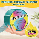 JDiction Epoxy Resin Tape, 2.5 in x 108 ft Heat-Resistant Release Tape — 2