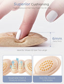 4Pairs Heel Pads for Shoes that are Too Big, Beige - A2-beige-4pair | 4-Pairs — 6