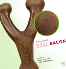 Benebone Wishbone Durable Dog Chew Toy for Aggressive Chewers, Real Bacon,…