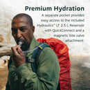 Osprey Manta Men's Hiking Backpack with Hydraulics Reservoir - Hydration Pack with Water Bladder | Torrent Blue | 34L — 4