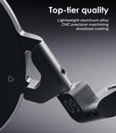 Aulumu G09 Magnetic Ring Grip | Omnidirectional Rotation | MagSafe Compatible | Aluminium Alloy Construction | Stable Dual-Sided Magnetic Attachment | Includes Handle Ring Phone Stand- Black photo 5
