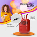 Party Factory – Helium Tank - for up to 30 assorted balloons (latex, LED & foil) – Party birthday decoration disposable gas cylinder – bendable filling valve – For decorative occasions | 1 Pack — 3