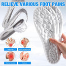 4D Insoles - 4D Cloud Technology Insole - Super Soft, Ultra Comfort Insoles, 4D Sports Shoes Insoles, Acupoint Massage Insole for Foot & Joint Support (11-12, Gray) — 5