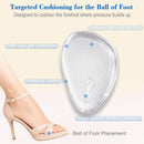 Metatarsal Pads for Women, Ball of Foot Cushions, 10PCS Clear Gel Forefoot Pads with Adhesive Backing, Reusable Foot Pads for Heels, Flats, Sneakers, Dress Shoes and Work Shoes 3