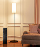 USTO Dimmable Floor Lamp with Remote,12W Led Bulb and Foot Switch, Black — 1