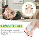 Toe Separators & Metatarsal Pads for Women & Men – 6 Pcs Gel Toe Spacers for Pain Relief, Morton’s Neuroma, Blisters, Soft Breathable Ball of Foot Cushions for Walking, Standing, Running 2