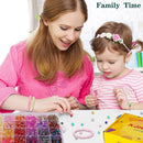XJRLUK Glass Beads Bracelet Making Kit,1350PCS 48 Colors 8mm Crackle Glass Beads for Jewelry Making, Crystal Glass… — 5