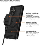 ROKFORM Rugged Protective Case Compatible with Galaxy S25 Ultra, Magnetic Cover with Twist Lock, Drop-Tested Armor (Black) — 4