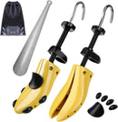 Eachway Pair of Professional 2-Way Premium Shoe Stretcher Tough Plastic Shoe Trees, Adjustable Length & Width Durable Shoe Shaper for Men and Women (Large) | yellow — 1