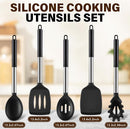 5Pcs Silicone Cooking Utensils Set, Heat Resistant Kitchen Tools Include Solid&Slotted Spatula, Cooking Spoon and… — 2