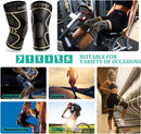 Copper Compression Knee Brace for Knee Pain Women & Men (2 Pack, Medium) — 5
