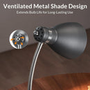 LEPOWER Metal Desk Lamp, Adjustable GooseNeck Reading Light for Bedroom — 7