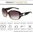 Joopin Oversized Rectangle Sunglasses UV400 Protection Shades for Women | Gradient Brown | Polarized — 4