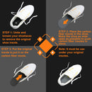 Carbon Fiber Insoles, 1 Pair Rigid Insole Insert for Pain Relief Recovery of Arthritic Toe Turf Toe, Hallux rigidus, morton's Toe, Rigid Shoe Insert for Sports, Hiking, Basketball — 5