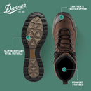 Danner Vital Trail 5" Waterproof Hiking Boots for Men - Coffee Brown — 4