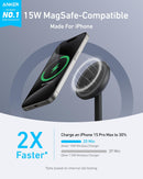 Anker MagSafe Charger, MagGo Qi2 15W 360-Degree Wireless Charger Stand photo 2