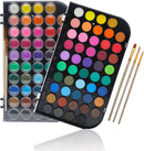 Artecho 48 Colors Watercolor Paint Set, 3 Brushes — 1