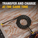 DEWALT Heavy Duty USB to Lightning Cable [Apple Mfi Certified] Durable, 4FT 5