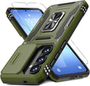 DEERLAMN for Samsung Galaxy S26 Plus Case with Screen Protector,Olive Green — 1