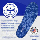PowerStep Original Insoles, Arch Pain Relief Orthotics, Tight Shoes, Foot Support for Plantar Fasciitis, Mild Pronation, Foot & Arch Support Inserts, Shoe Inserts, Made in the USA (M12-13) - Blue/Black — 4