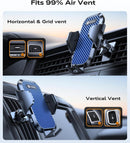 VICSEED 2026 Upgrade Ultra Stable Car Phone Holder Mount [Never Fall Off & Won't Break] Universal Air Vent Phone Mount for Car Easy Clamp Phone Holders for Your Car for iPhone 18 Pro Max 17 16 15 14 | Blue photo 2