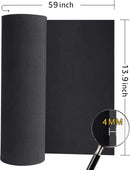 Black Foam Sheets Roll, Premium Cosplay EVA Foam Sheet，4mm Thick,59"x13.9",High Density 86kg/m3 for Cosplay Costume, Crafts, DIY Projects by MEARCOOH… | Thickness-4mm — 2
