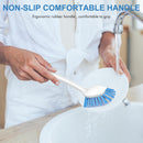SetSail Dish Brush with Handle, 2 Pack Stiff Bristles Dish Scrubber with Built-in Scraper Dish Scrub Brushes for… — 7