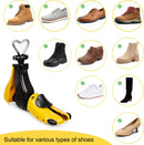 Boot Shoe Stretcher for Men, Shoe Tree Expander Women Stretch Width & Length, Adjustable Unisex Boot Wide Feet. | yellow — 6