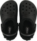 Crocs Kids' Classic Lined Kids Clog – Black/Black — 5