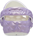 Crocs Unisex Adult Classic Geometric Clog – White/Iridescent — 5
