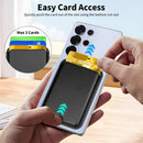 Magnetic Wallet for Samsung Galaxy S26 S25 S24 Series, Fold 8 Ultra with Magsafe Case, for iPhone 18-12 Series, RFID Blocking Leather Magnetic Card Holder | Holds 3 Cards | Black photo 3