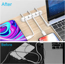 INCHOR Cord Organizer for Desk, White Cable Organizer Cable Clips 2 Pack photo 2