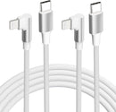 USB C to Lightning Cable 6ft 2 Pack MFi Right Angle 20W Fast Charging Cord 1