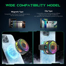 Black Shark FunCooler 5 Magnetic Cell Phone Cooler for Gaming, Portable Mobile Phone Cooling Fan with RGB Light, Cellphone Radiator for iPhone Magnetic Series/Android/Tablet/iPad (Black) photo 3