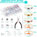 selizo Jewelry Making Kits for Adults Women with 28 Colors Crystal Beads, 1660Pcs Crystal Bead Ring Maker Kit with… — 7