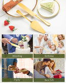 2-Piece Premium Cake Cutting Set, Exquisite Knife and Server with Serrated Design, Includes Cake Knife and Pie… — 6