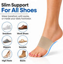 Arch Supports for Plantar Fasciitis Relief - Compression Sleeve & Foot Brace For Heel Pain, Bone Spurs, Flat Feet, High Arches - Copper Infused Arch Support Bands for Women & Men Over Socks - One Size - Beige - 3-PACK | Beige - Fits Most — 5
