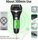 Electric Foot Callus Remover- Long Service Time, Rechargeable Electronic Foot File- Ideal Gift, Professional Pedicure Tools, Waterproof Foot Scrubber, Pedicure Kit Feet Care for Dead Skin (Black) — 2