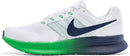 Nike Men's Run Swift 3 Road Running Shoes - White/Midnight Navy-green Spark — 4