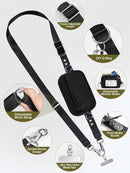 Tiostep Clip and Go Strap for Phone with Wallet Crossbody Phone Lanyard Adjustable and Detachable RFID Wristlet Wallet with ID Window and Zippered, Black photo 4
