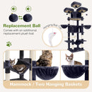 Globlazer Big XXL Cat Tower for Indoor Multiple Cats, F80, Dark Grey — 5