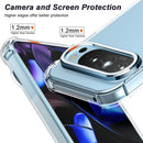 USTIYA Case for Google Pixel 9 / Pixel 9 Pro Clear TPU Four Corners Military-Grade Protection Cover Transparent Soft funda — 5
